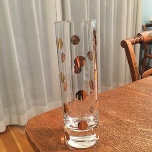 Kate Spade Accents Kate Spade Pearl Place Gold Polka Dot Vase Poshmark